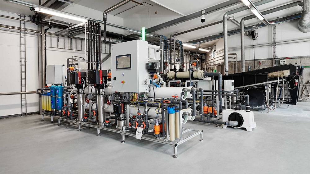 system treating wastewater from ced surface-treatment application for water reuse