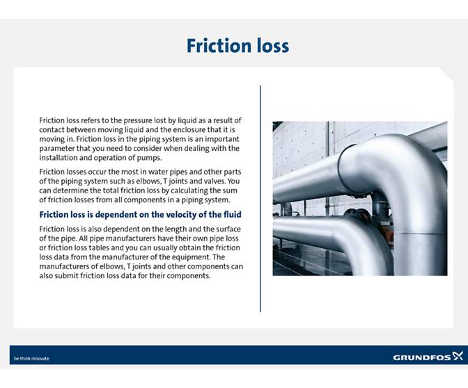 Understanding Friction Loss Grundfos