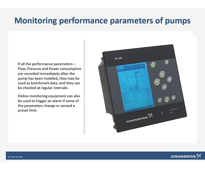 Calculating pump efficiency Grundfos