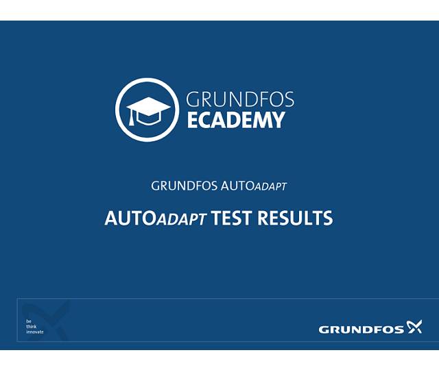 AUTOADAPT test results | Grundfos