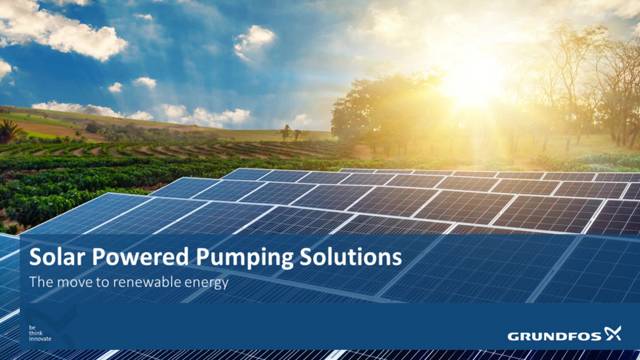 Grundfos SQFlex Solar Pump System photo